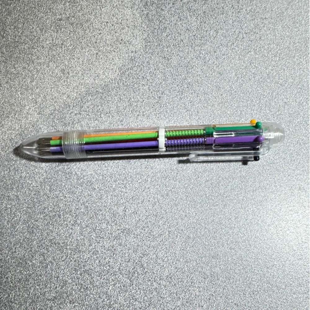 6 Color Retractable Ballpoint Pen Multi Color Writing‎ Tool for School Office